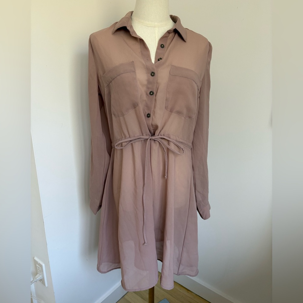 Charlotte Russe Women's Button-Down Dress